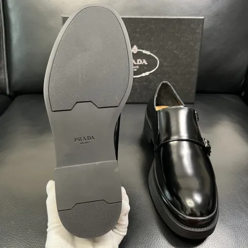 Replica Prada Leather Shoes For Men #1434753 $150.00 USD for Wholesale