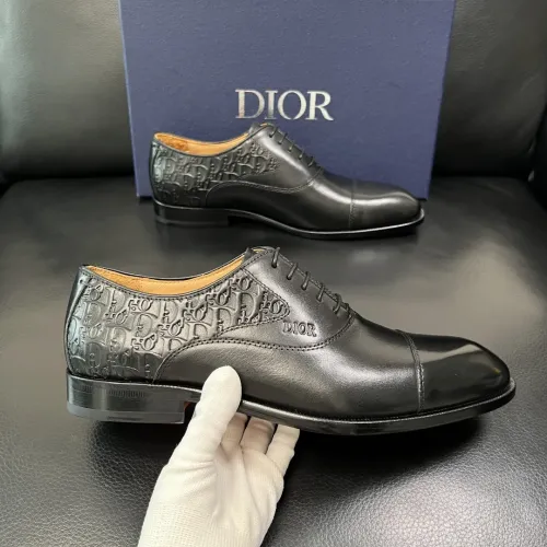 Replica Christian Dior Leather Shoes For Men #1434762 $165.00 USD for Wholesale