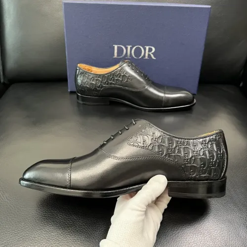 Replica Christian Dior Leather Shoes For Men #1434762 $165.00 USD for Wholesale