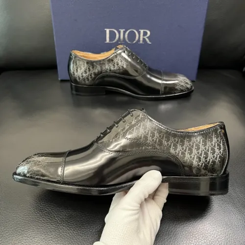 Replica Christian Dior Leather Shoes For Men #1434763 $165.00 USD for Wholesale