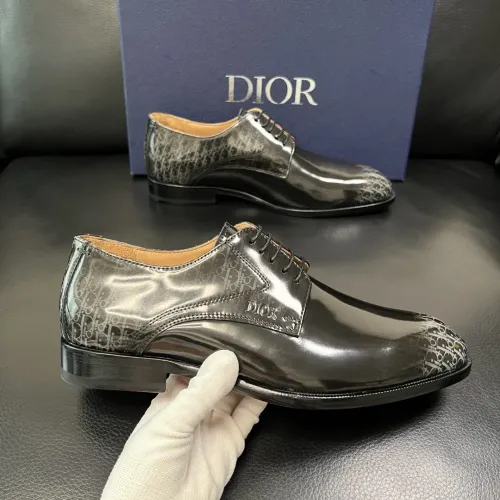 Replica Christian Dior Leather Shoes For Men #1434764 $165.00 USD for Wholesale