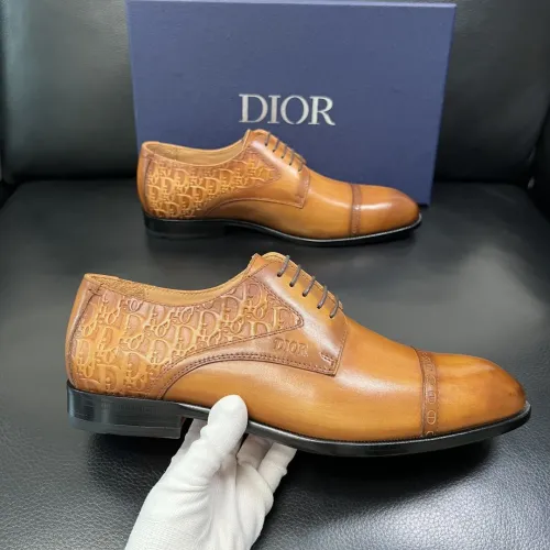 Replica Christian Dior Leather Shoes For Men #1434765 $165.00 USD for Wholesale