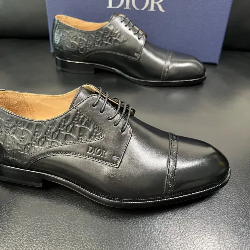 Replica Christian Dior Leather Shoes For Men #1434766 $165.00 USD for Wholesale