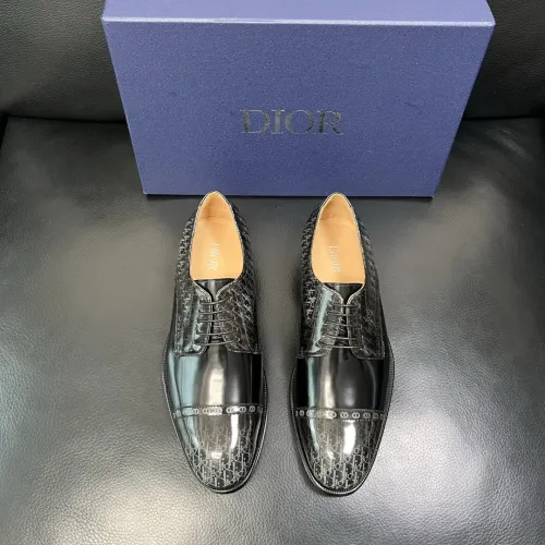 Replica Christian Dior Leather Shoes For Men #1434767 $165.00 USD for Wholesale