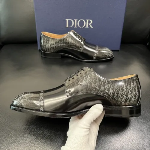 Replica Christian Dior Leather Shoes For Men #1434767 $165.00 USD for Wholesale