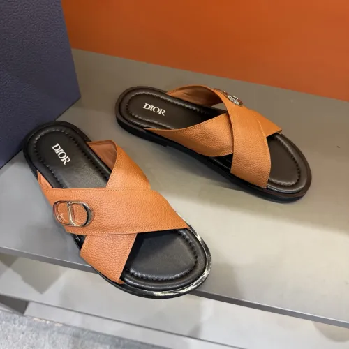Replica Christian Dior Slippers For Men #1434863 $52.00 USD for Wholesale
