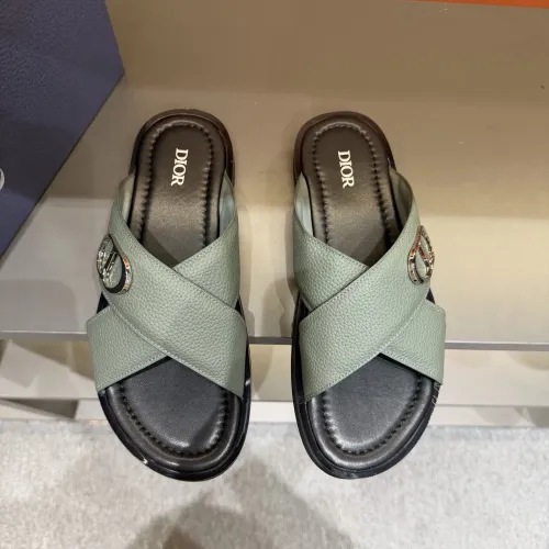 Replica Christian Dior Slippers For Men #1434864 $52.00 USD for Wholesale
