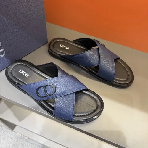 Replica Christian Dior Slippers For Men #1434865 $52.00 USD for Wholesale
