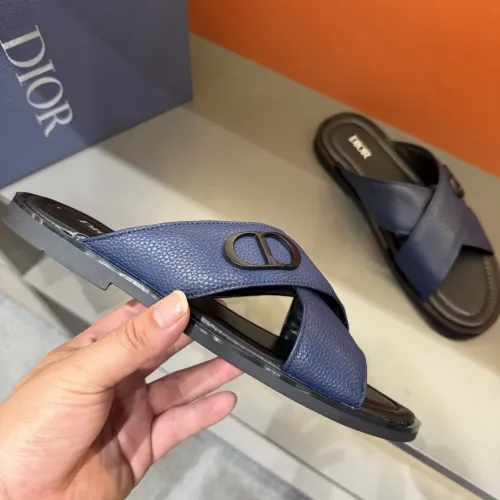 Replica Christian Dior Slippers For Men #1434865 $52.00 USD for Wholesale