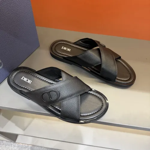 Replica Christian Dior Slippers For Men #1434866 $52.00 USD for Wholesale