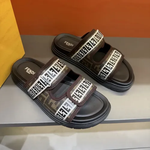 Replica Fendi Slippers For Men #1434869 $60.00 USD for Wholesale