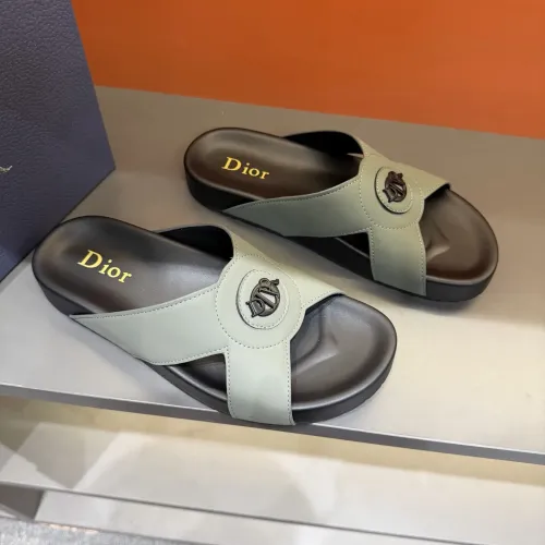 Replica Christian Dior Slippers For Men #1434878 $52.00 USD for Wholesale