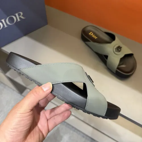 Replica Christian Dior Slippers For Men #1434878 $52.00 USD for Wholesale