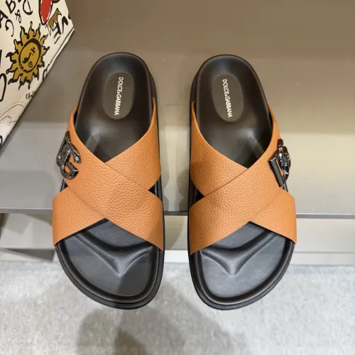 Replica Dolce & Gabbana D&G Slippers For Men #1434897 $52.00 USD for Wholesale