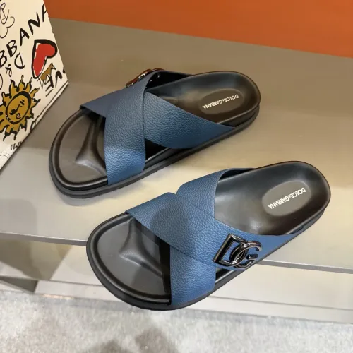 Replica Dolce & Gabbana D&G Slippers For Men #1434901 $52.00 USD for Wholesale
