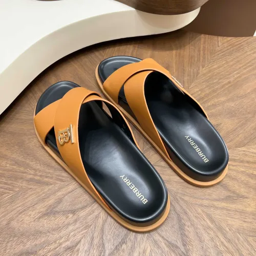 Replica Burberry Slippers For Men #1434916 $85.00 USD for Wholesale
