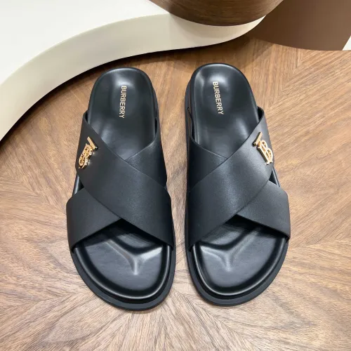 Replica Burberry Slippers For Men #1434924 $85.00 USD for Wholesale