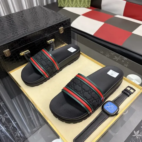 Replica Gucci Slippers For Men #1434938 $45.00 USD for Wholesale