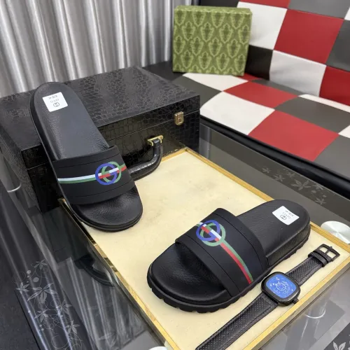 Replica Gucci Slippers For Men #1434970 $48.00 USD for Wholesale