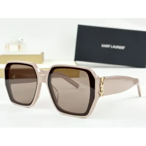 Cheap Yves Saint Laurent YSL AAA Quality Sunglasses #1435035, $$60.00 USD On Yves Saint Laurent YSL AAA Quality Sunglasses