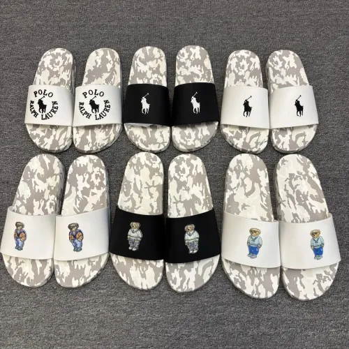 Replica Ralph Lauren Polo Slippers For Men #1435117 $45.00 USD for Wholesale