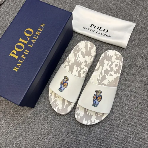 Replica Ralph Lauren Polo Slippers For Men #1435126 $45.00 USD for Wholesale