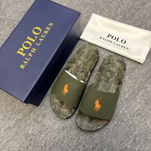 Replica Ralph Lauren Polo Slippers For Men #1435129 $45.00 USD for Wholesale