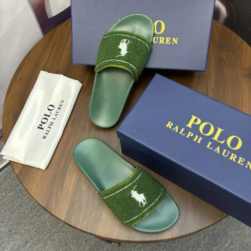 Replica Ralph Lauren Polo Slippers For Men #1435135 $45.00 USD for Wholesale