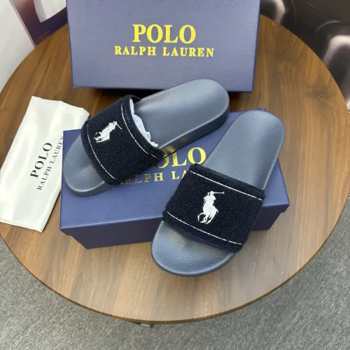 Replica Ralph Lauren Polo Slippers For Men #1435137 $45.00 USD for Wholesale