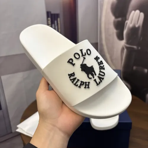 Replica Ralph Lauren Polo Slippers For Men #1435139 $45.00 USD for Wholesale