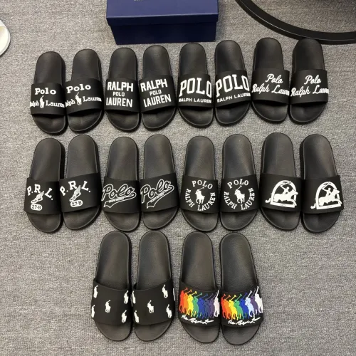 Replica Ralph Lauren Polo Slippers For Men #1435141 $45.00 USD for Wholesale