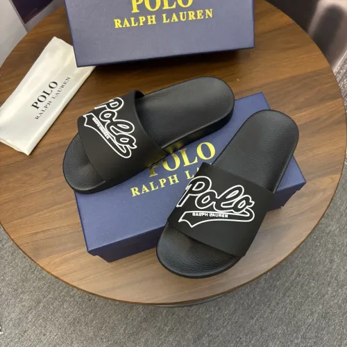 Replica Ralph Lauren Polo Slippers For Men #1435143 $45.00 USD for Wholesale