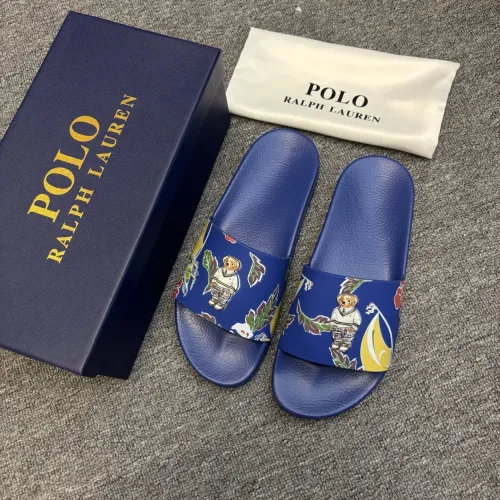 Replica Ralph Lauren Polo Slippers For Men #1435146 $45.00 USD for Wholesale