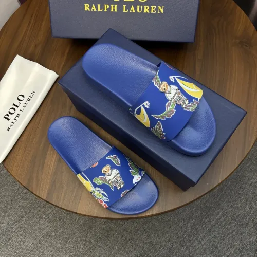 Replica Ralph Lauren Polo Slippers For Men #1435146 $45.00 USD for Wholesale