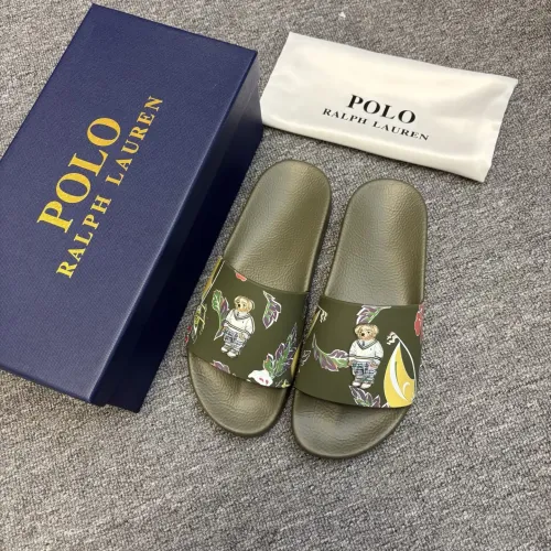 Replica Ralph Lauren Polo Slippers For Men #1435147 $45.00 USD for Wholesale