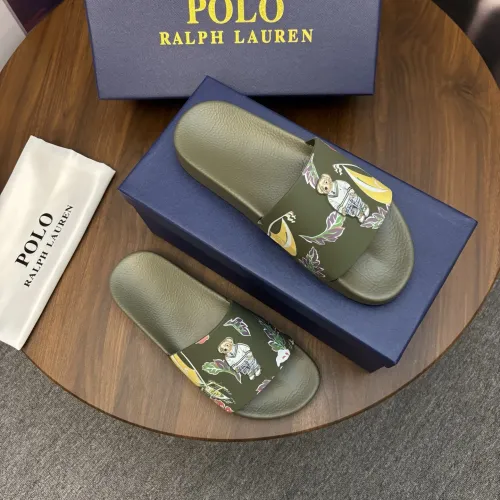 Replica Ralph Lauren Polo Slippers For Men #1435147 $45.00 USD for Wholesale