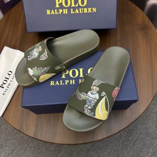 Replica Ralph Lauren Polo Slippers For Men #1435147 $45.00 USD for Wholesale