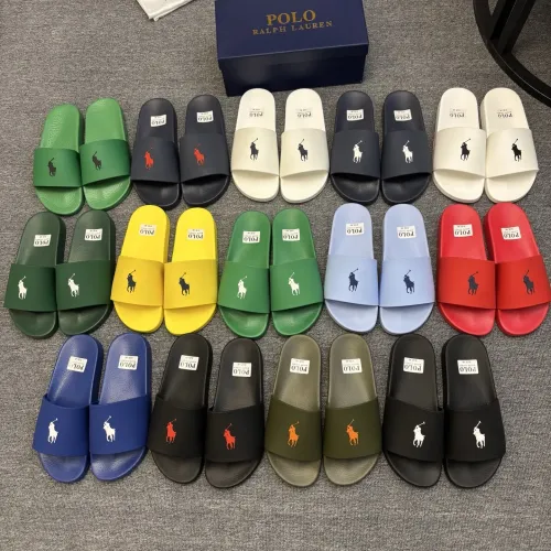 Replica Ralph Lauren Polo Slippers For Men #1435149 $45.00 USD for Wholesale