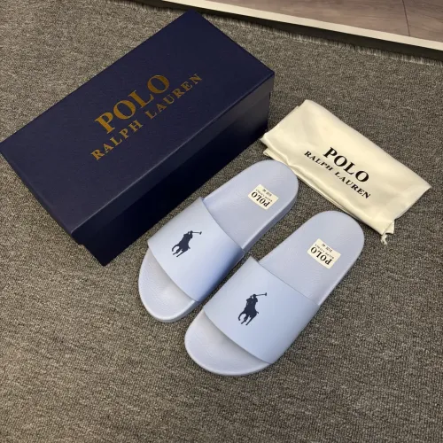 Replica Ralph Lauren Polo Slippers For Men #1435186 $45.00 USD for Wholesale