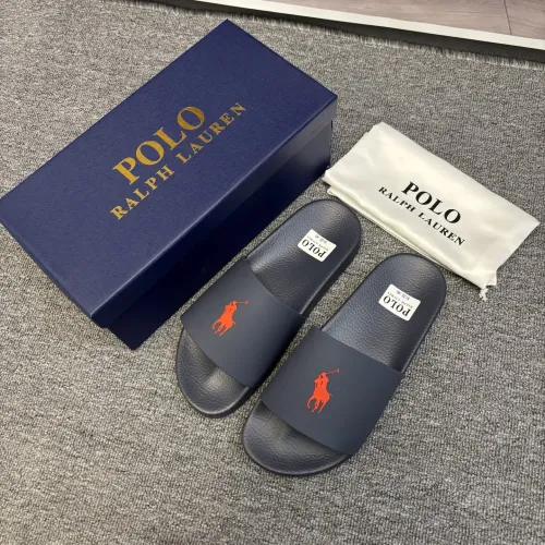 Replica Ralph Lauren Polo Slippers For Men #1435190 $45.00 USD for Wholesale