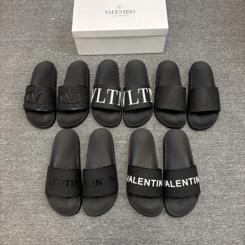 Replica Valentino Slippers For Men #1435198 $42.00 USD for Wholesale