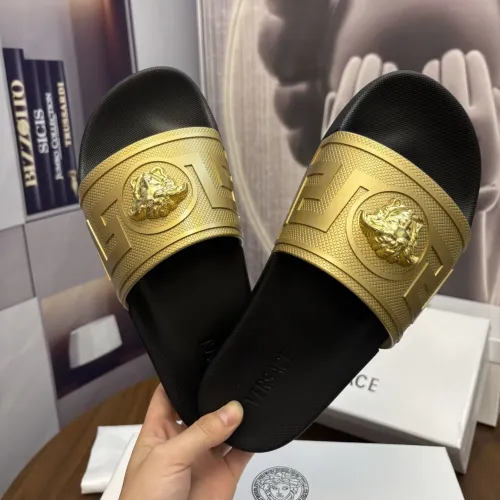 Replica Versace Slippers For Men #1435261 $42.00 USD for Wholesale