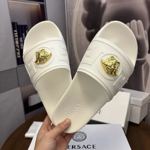 Replica Versace Slippers For Men #1435270 $42.00 USD for Wholesale