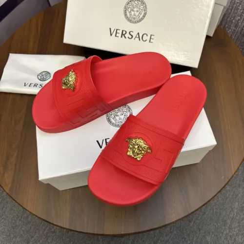 Replica Versace Slippers For Men #1435276 $42.00 USD for Wholesale