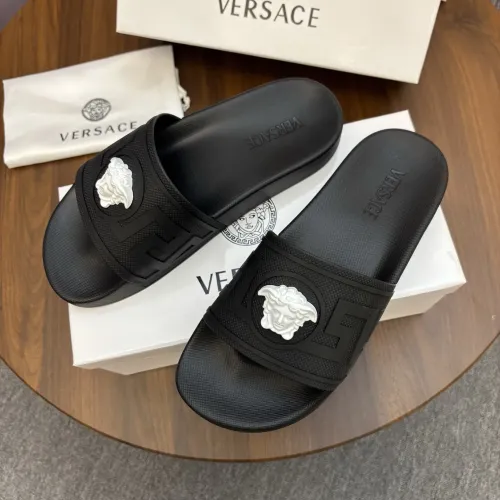 Replica Versace Slippers For Men #1435286 $42.00 USD for Wholesale