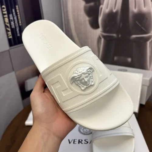 Replica Versace Slippers For Men #1435288 $42.00 USD for Wholesale