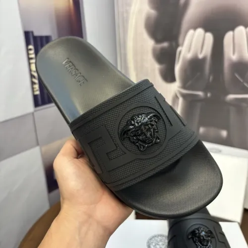 Replica Versace Slippers For Men #1435294 $42.00 USD for Wholesale