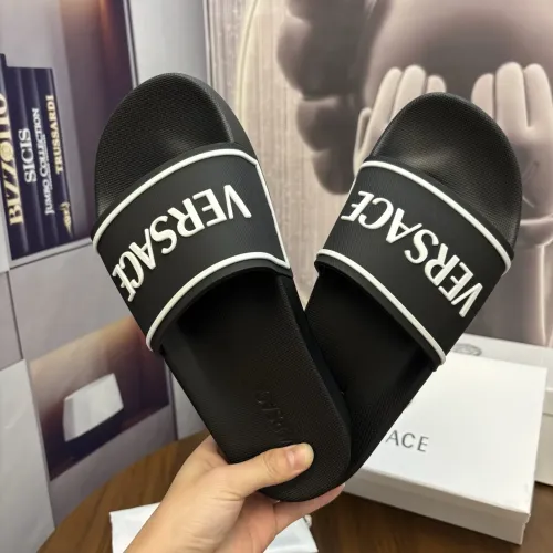 Replica Versace Slippers For Men #1435318 $42.00 USD for Wholesale