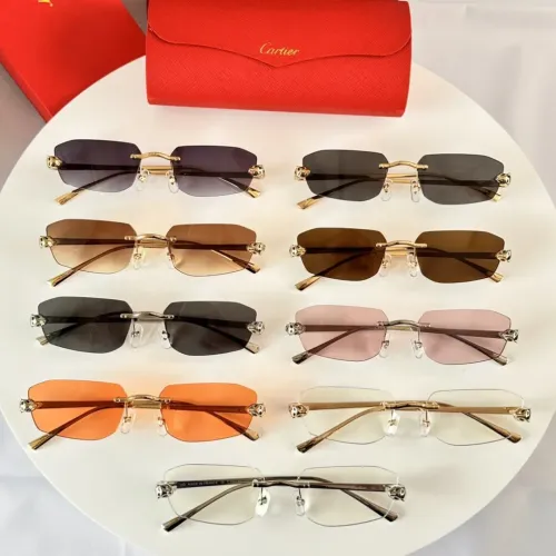 Replica Cartier AAA Quality Sunglassess #1435605 $52.00 USD for Wholesale