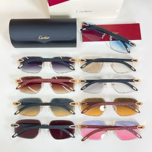Replica Cartier AAA Quality Sunglassess #1435626 $60.00 USD for Wholesale